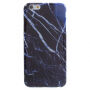 Beschermhoes van zacht kunststof voor de bescherming van Apple iPhone 6 Plus - blauw marmer
