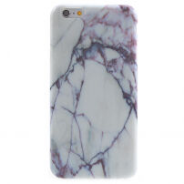 Beschermhoes van zacht kunststof voor de bescherming van Apple iPhone 6 Plus - wit marmer