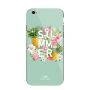 NXE beschermend plastic deksel met gehard glas coating voor Apple iPhone 6 Plus - turquoise