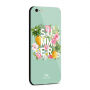 NXE beschermend plastic deksel met gehard glas coating voor Apple iPhone 6 Plus - turquoise