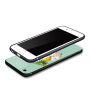 NXE beschermend plastic deksel met gehard glas coating voor Apple iPhone 6 Plus - turquoise