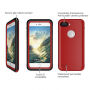 Waterdichte koffer voor duiken tot 3 meter diep iPhone 8 Plus / 7 Plus - rood