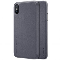 NILLKIN beschermende flip case voor Apple iPhone XS - zwart