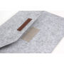 Vilten envelop voor MacBook tot 16" - lichtgrijs