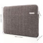ORICO tweed zakje voor Apple MacBook Pro 13" / Air 13" - beige