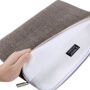 ORICO tweed zakje voor Apple MacBook Pro 13" / Air 13" - beige