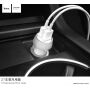 HOCO Z7 autolader met USB-poorten voor Apple iPhone - zwart