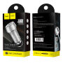 HOCO Z7 autolader met USB-poorten voor Apple iPhone - zilver