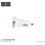 HOCO Autolader (5V/3.1A) met twee USB-poorten voor Apple iPhone/iPad/iPad/UP/UP/USB-poort. iPod - wit