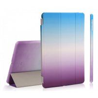 Regenboog Smart Case / Cover met Slaapfunctie en Stand voor Apple iPad 9,7" (2017)/iPad 2018 - violetblauw