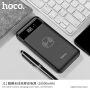 HOCO Power Bank 10000mAh met draadloze oplaadfunctie voor Apple iPhone - zwart