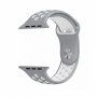 Siliconen band voor Apple Watch Ultra 49mm / 46mm / 45mm / 44mm / 42mm - grijs-wit