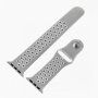 Siliconen band voor Apple Watch Ultra 49mm / 46mm / 45mm / 44mm / 42mm - grijs-wit