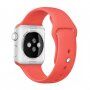 Siliconen sportband voor Apple Watch Ultra 49mm / 46mm / 45mm / 44mm / 42mm - M/L - koraal