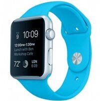 Siliconen sportband voor Apple Watch 42mm / 41mm / 40mm / 38mm - S/M - blauw