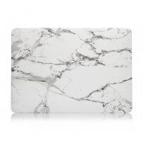Dekking met marmeren patroon voor MacBook Air 13'' (A1932 / A2179 / A2337) - wit-grijs