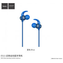 HOCO Sports draadloze sporthoofdtelefoon met bediening voor Apple iPhone - blauw