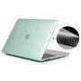 ENKAY 2in1 glanzende omslag en ultradunne EU-toetsenbordkap voor MacBook Pro 13" zonder touchbar (A1706 / A1708 / A1989 / A2159) - pastel groen