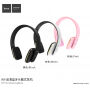 HOCO draadloze Bluetooth-hoofdtelefoon met bediening voor Apple-apparaat - wit