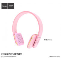 HOCO draadloze Bluetooth-hoofdtelefoon met bediening voor Apple-apparaat - rozig