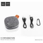 HOCO draagbare Bluetooth-luidspreker met textieloppervlak voor Apple-apparaat - grijs