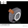HOCO draagbare Bluetooth-luidspreker met textieloppervlak voor Apple-apparaat - grijs