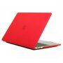 Mat transparante hoes voor MacBook Pro 13" (A1706 / A1708 / A1989 / A2159) - rood