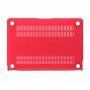 Mat transparante hoes voor MacBook 12" (A1534) - rood