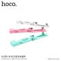HOCO draadloze HOCO selfie stick met extra licht voor Apple iPhone - max 72cm - turquoise