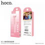 HOCO selfie stick met bekabelde trekker voor Apple iPhone - max 71cm - rozig