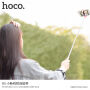 HOCO selfie stick met bekabelde trekker voor Apple iPhone - max 71cm - violet