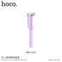 HOCO selfie stick met bekabelde trekker voor Apple iPhone - max 71cm - violet