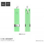HOCO selfie stick met bekabelde trekker voor Apple iPhone - max 65cm - groen