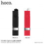 HOCO Selfie stick met bedrade trekker met bliksemschakelaar voor Apple iPhone - max 65cm - rood
