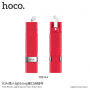 HOCO Selfie stick met bedrade trekker met bliksemschakelaar voor Apple iPhone - max 65cm - rood