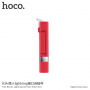 HOCO Selfie stick met bedrade trekker met bliksemschakelaar voor Apple iPhone - max 65cm - rood