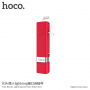 HOCO Selfie stick met bedrade trekker met bliksemschakelaar voor Apple iPhone - max 65cm - rood