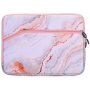 Neopreen zakje voor iPad tot 13" / MacBook tot 14" - roze marmer