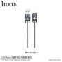 HOCO laad- en synchronisatiekabel voor Apple-apparaat - Dark Knight - 1m - grijs