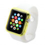 HAWEEL dunne transparante koffer / deksel voor Apple horloge 38mm - geel