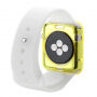 HAWEEL dunne transparante koffer / deksel voor Apple horloge 38mm - geel