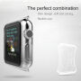 HAWEEL dunne transparante koffer / deksel voor Apple horloge 38mm - geel