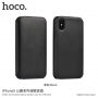 HOCO luxe HOCO flip case van kunstleder voor Apple iPhone XS - zwart