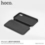 HOCO luxe HOCO flip case van kunstleder voor Apple iPhone XS - zwart