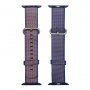 Geweven nylon band voor Apple Watch Ultra 49mm / 46mm / 45mm / 44mm / 42mm - koningsblauw