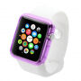 HAWEEL dunne transparante koffer / deksel voor Apple horloge 38mm - violet