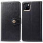 Kunstlederen retro portemonnee voor iPhone 11 Pro - zwart