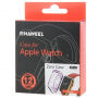 HAWEEL dunne transparante koffer / deksel voor Apple horloge 38mm - violet