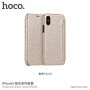 HOCO flip case voor Apple iPhone XS - goud