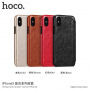 HOCO flip case voor Apple iPhone XS - zwart